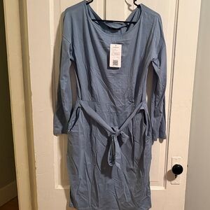 Elegant Blue Women's Dress Shirt